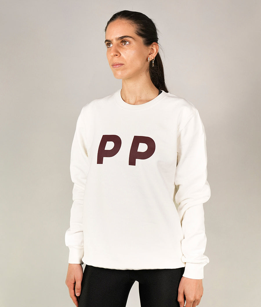 Sweatshirt PP White and Red Wine